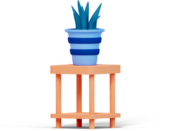 Plante d'intérieur  3D Illustration