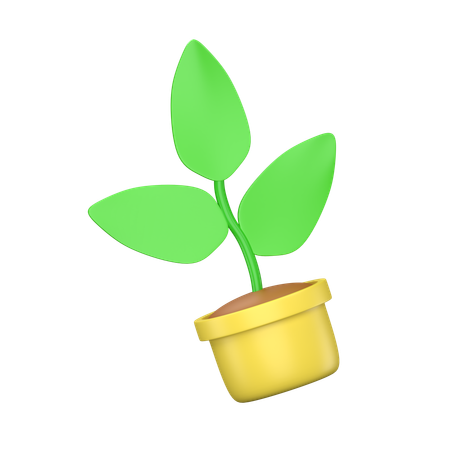 Plante en pot  3D Icon