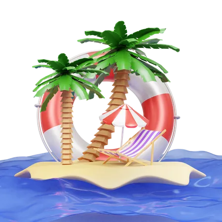 Playa  3D Icon