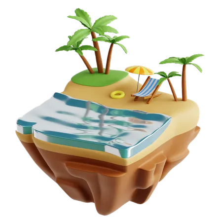 Playa  3D Icon