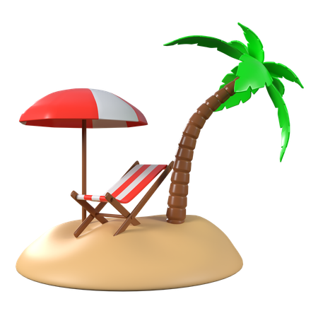 Playa  3D Icon