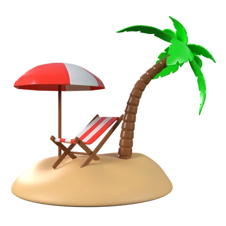 Playa  3D Icon