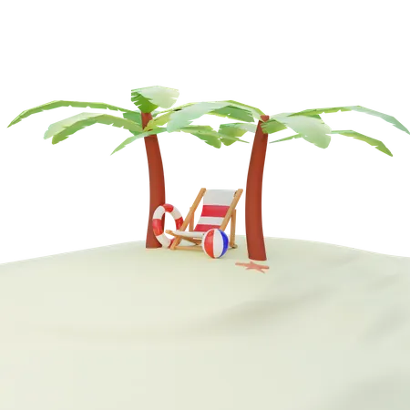 Playa  3D Illustration