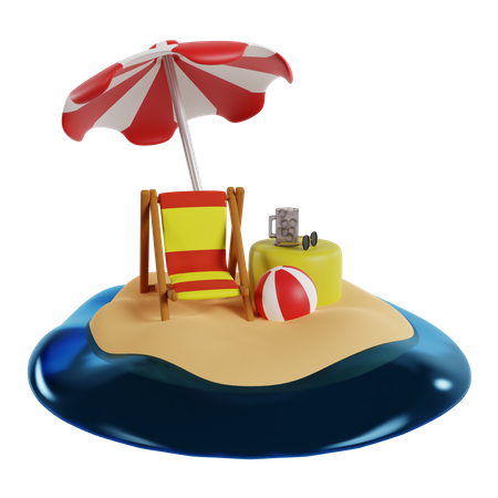 Playa  3D Icon