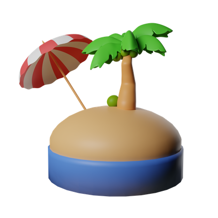 Playa  3D Icon