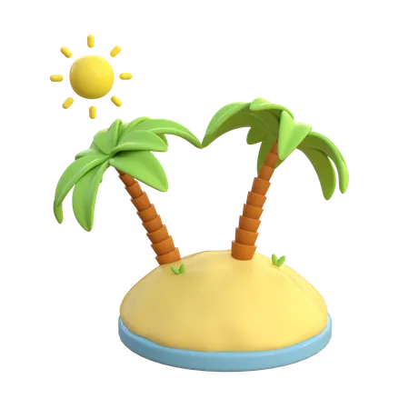 Playa  3D Icon