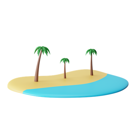 Playa  3D Icon