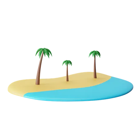 Playa  3D Icon