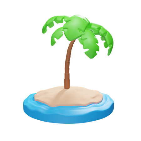 Playa  3D Icon