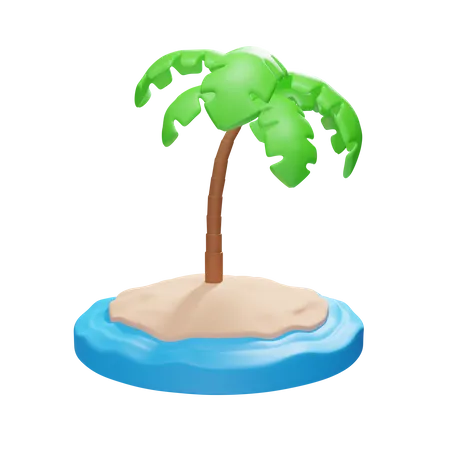 Playa  3D Icon