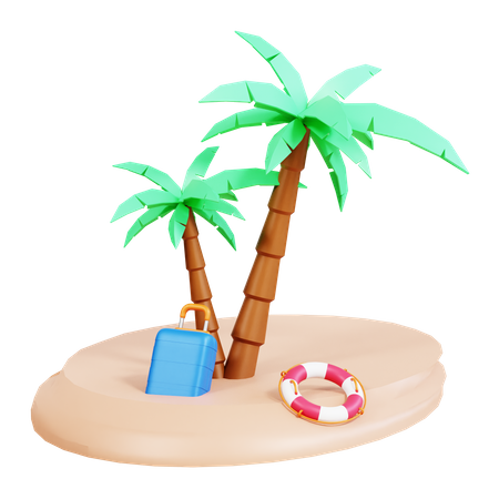 Playa  3D Icon