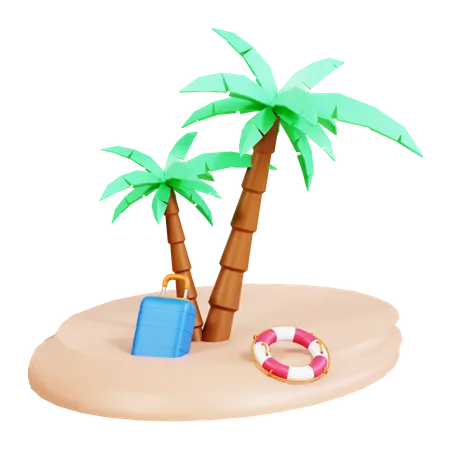 Playa  3D Icon