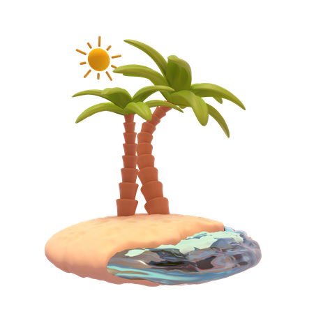 Playa  3D Icon