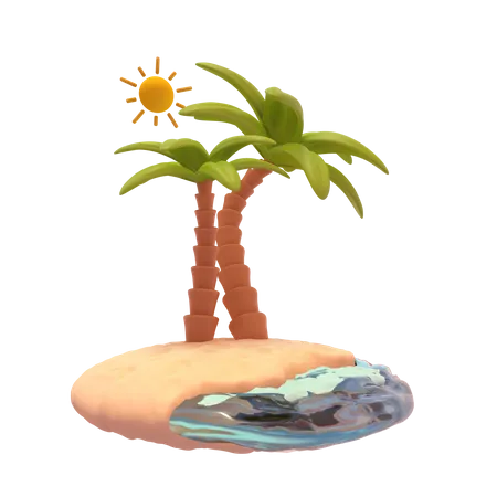 Playa  3D Icon