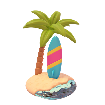 Playa  3D Icon