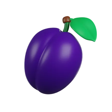 Plum  3D Icon