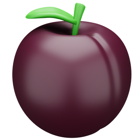 Plum  3D Icon