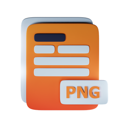 Png file extension  3D Icon