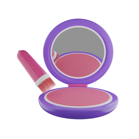 Pó facial  3D Icon