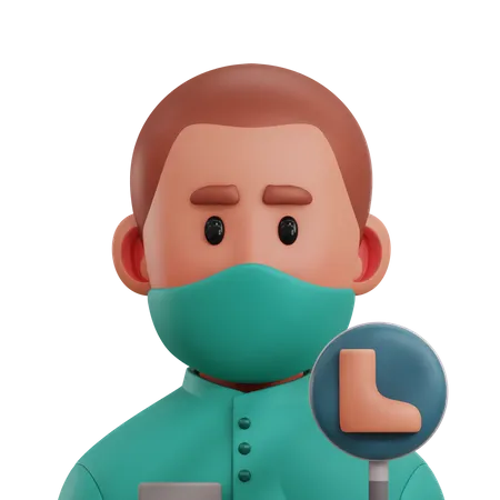 Podiatrist  3D Icon