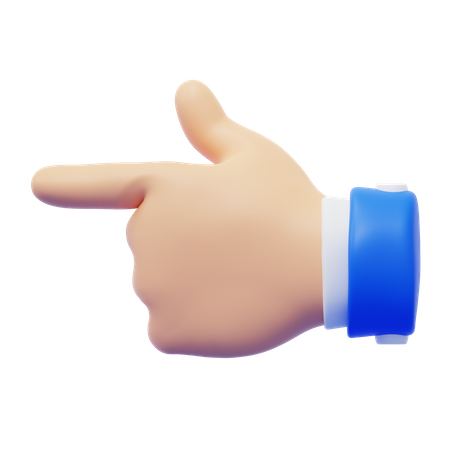 Point Hand Gesture  3D Icon