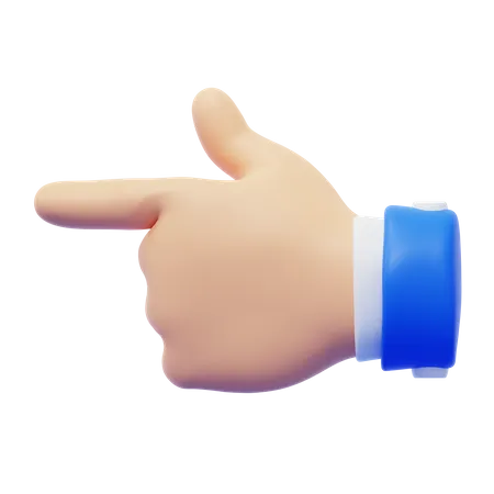 Point Hand Gesture  3D Icon