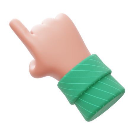 Pointing Finger  3D Illustration