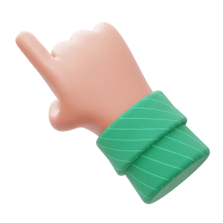 Pointing Finger  3D Illustration