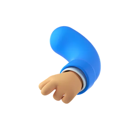 Pointing finger hand  3D Illustration