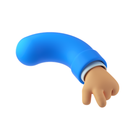 Pointing finger hand  3D Illustration