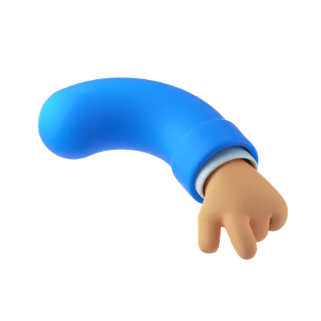 Pointing finger hand  3D Illustration