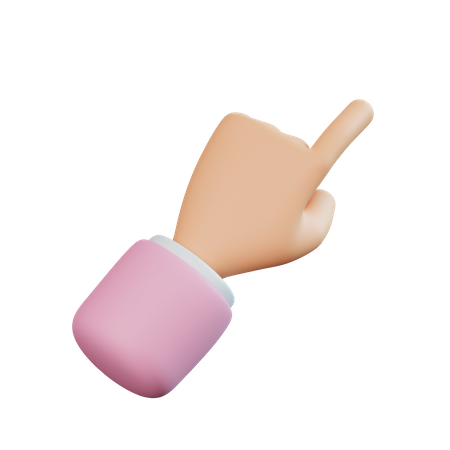 Pointing Finger Hand Gesture  3D Icon