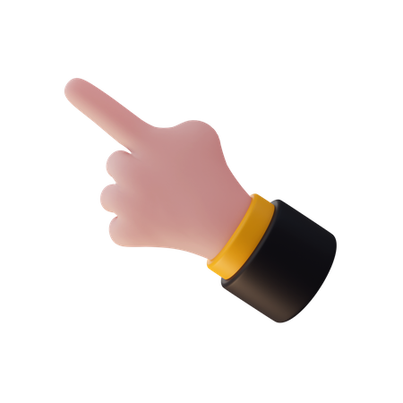 Pointing Finger Hand Gesture  3D Illustration