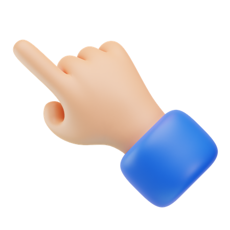 Pointing Hand Gesture  3D Icon