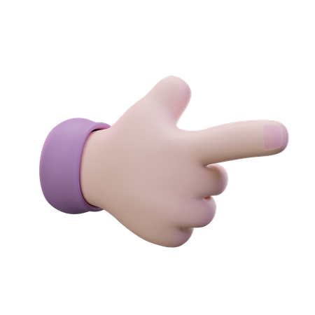 Pointing Hand Gesture  3D Icon