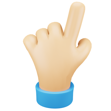 Pointing Hand Gesture  3D Icon