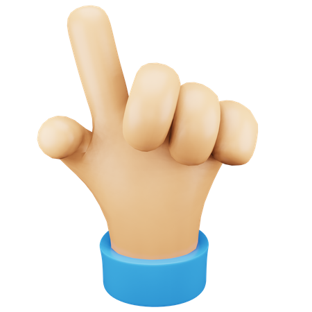 Pointing Hand Gesture  3D Icon