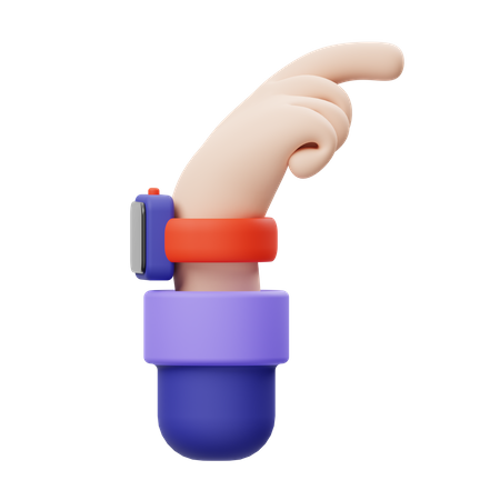 Pointing Hand Gesture  3D Illustration