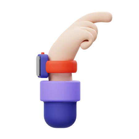 Pointing Hand Gesture  3D Illustration