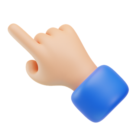 Pointing Hand Gesture  3D Icon