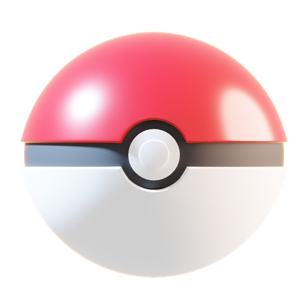 Pokeball  3D Illustration