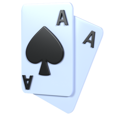 Poker card  3D Illustration