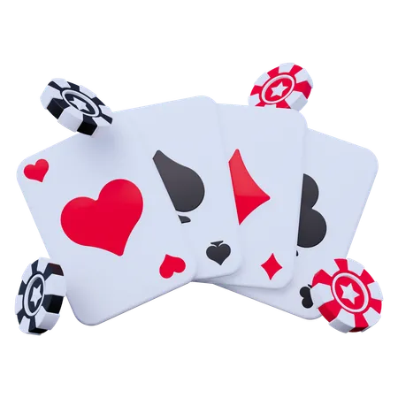 Poker Cards  3D Icon