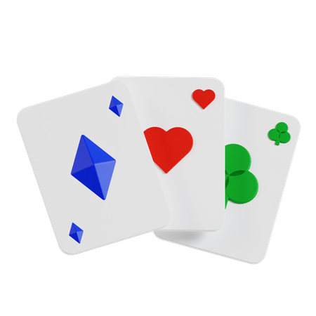 Poker Cards  3D Icon