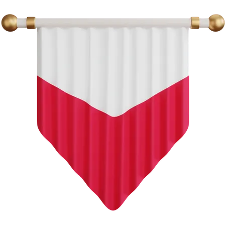 Poland Flag  3D Icon