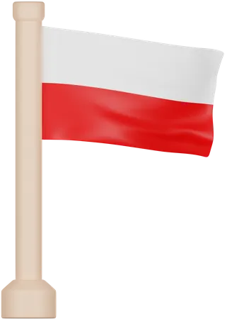 Poland Flag  3D Icon