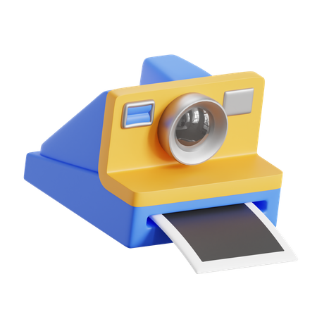 Polaroid Camera  3D Icon