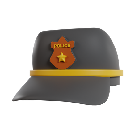 Police Hat  3D Icon