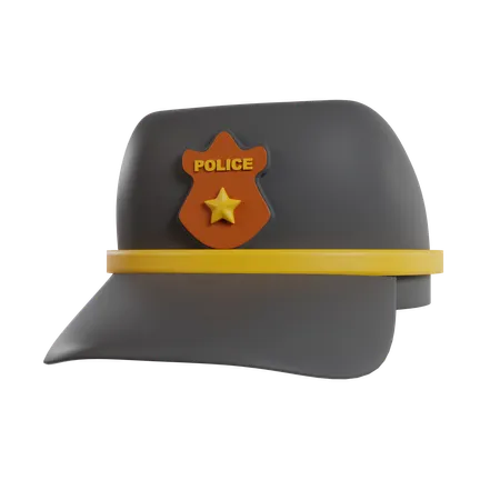 Police Hat  3D Icon