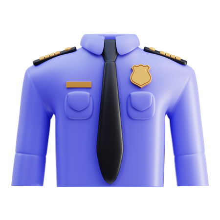 Police Uniform  3D Icon